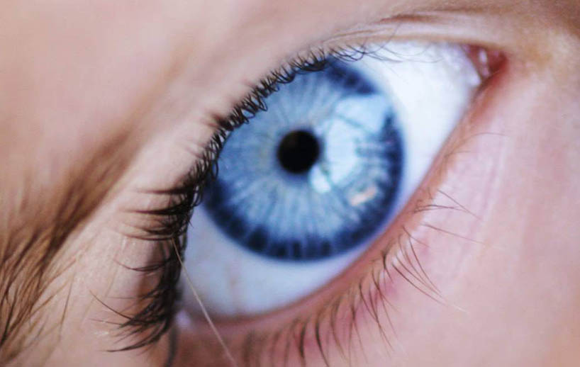 blue eye closeup